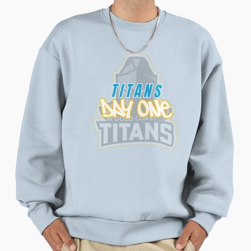 Gold Coast Titans Day One Collection Sweatshirt - Graphic Print Unisex - T-Shirt, Sweatshirt, Hoodie