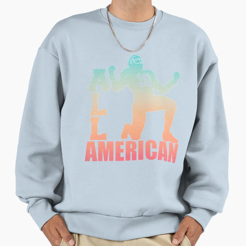 Cw All American Nfl Sweatshirt - Graphic Print for Adults - T-Shirt, Sweatshirt, Hoodie