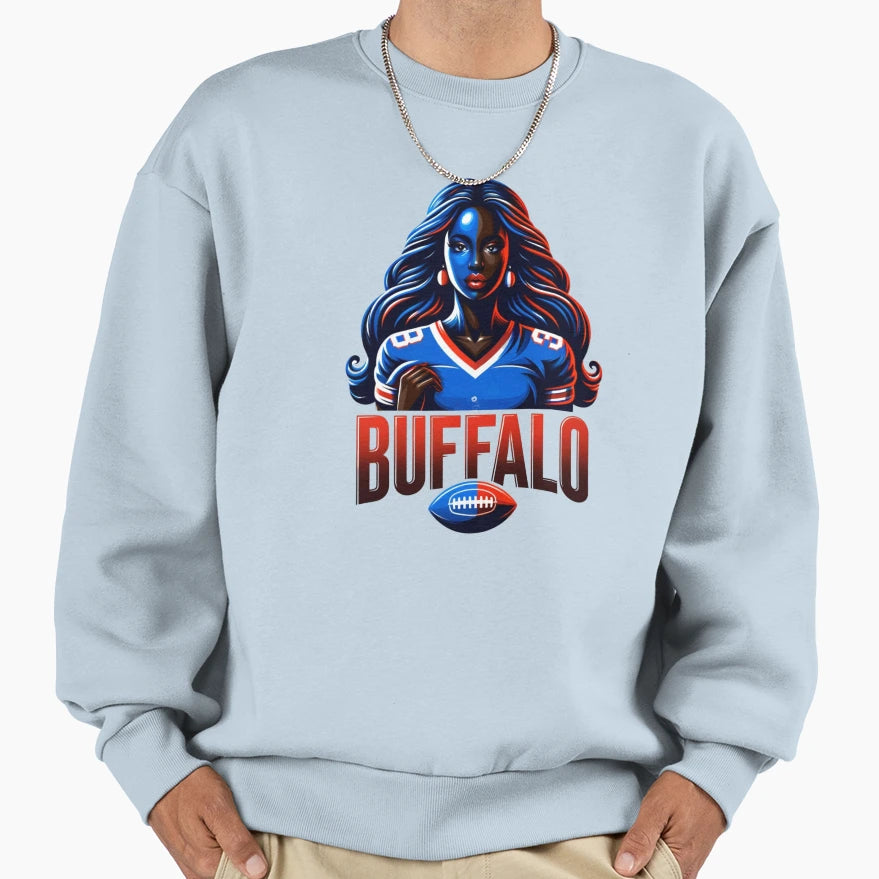 Buffalo Cyber Spirit Sweatshirt - Casual Everyday Wear Men Women - T-Shirt, Sweatshirt, Hoodie