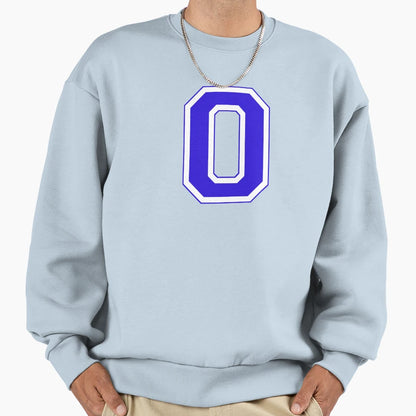 Varsity Letter O Sweatshirt - Minimalist Print for Adults - T-Shirt, Sweatshirt, Hoodie
