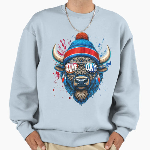 Buffalo Football Game Day Sweatshirt - Casual Everyday Wear for Adults - T-Shirt, Sweatshirt, Hoodie