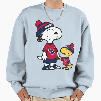 Snoopy Houstonoopy Texans Sweatshirt - Minimalist Print Unisex - T-Shirt, Sweatshirt, Hoodie