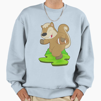 Squirrel American Football Sweatshirt - Fun Novelty Design Unisex - T-Shirt, Sweatshirt, Hoodie