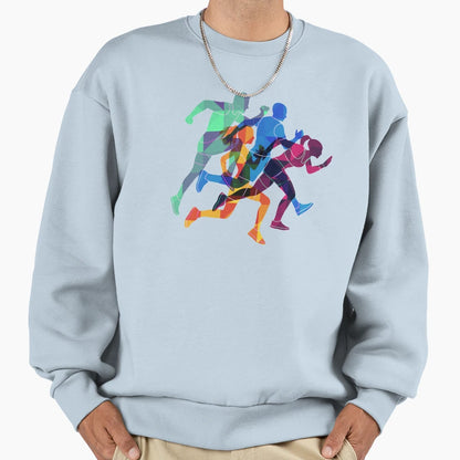 Running Sweatshirt - Casual Everyday Wear for Adults - T-Shirt, Sweatshirt, Hoodie