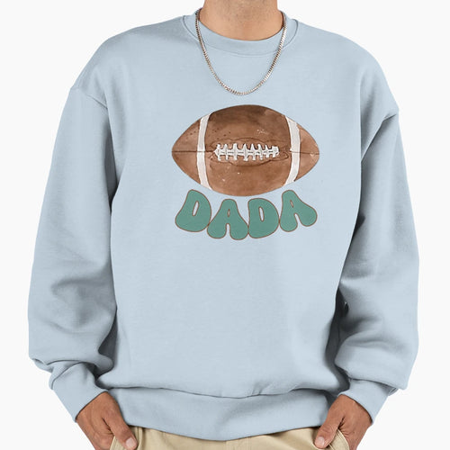 Dada 1 Year Old Football Birthday Sweatshirt - Streetwear Style Unisex - T-Shirt, Sweatshirt, Hoodie