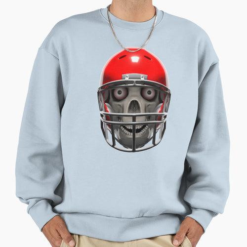 Football Skull Sweatshirt - Novelty Apparel Unisex - T-Shirt, Sweatshirt, Hoodie