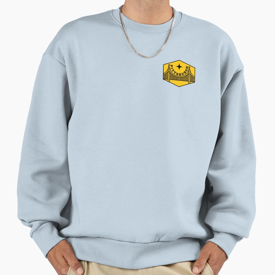 Pittsburgh Bridge Sweatshirt - Minimalist Print Unisex - T-Shirt, Sweatshirt, Hoodie