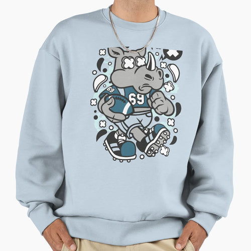 Rhino Football Rhino Football Sweatshirt - Minimalist Print for Adults - T-Shirt, Sweatshirt, Hoodie