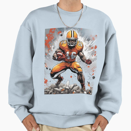 American Football Player Sweatshirt - Custom Art Print Men Women - T-Shirt, Sweatshirt, Hoodie