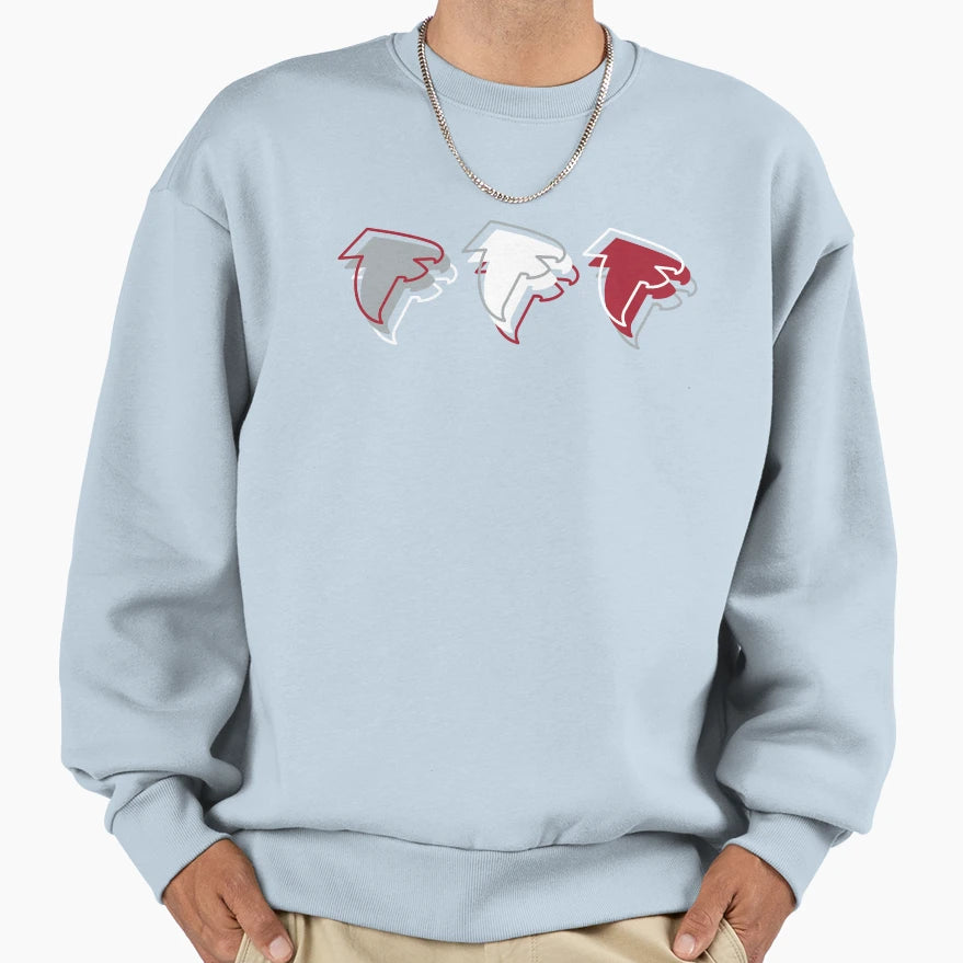 Falcons Black Background Sweatshirt - Novelty Apparel for Adults - T-Shirt, Sweatshirt, Hoodie