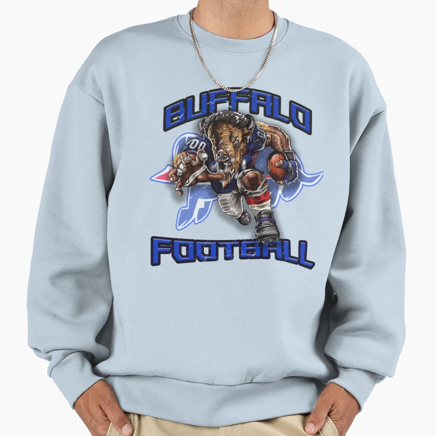 Buffalo Football Detroit Football Sweatshirt - Aesthetic Graphic Men Women - T-Shirt, Sweatshirt, Hoodie