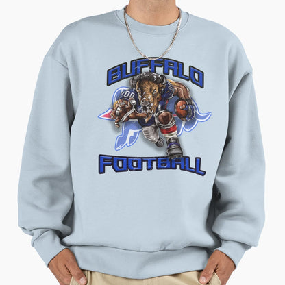 Buffalo Football Detroit Football Sweatshirt - Aesthetic Graphic Men Women - T-Shirt, Sweatshirt, Hoodie