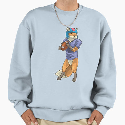 Fox American Football Sweatshirt - Fun Novelty Design for Adults - T-Shirt, Sweatshirt, Hoodie