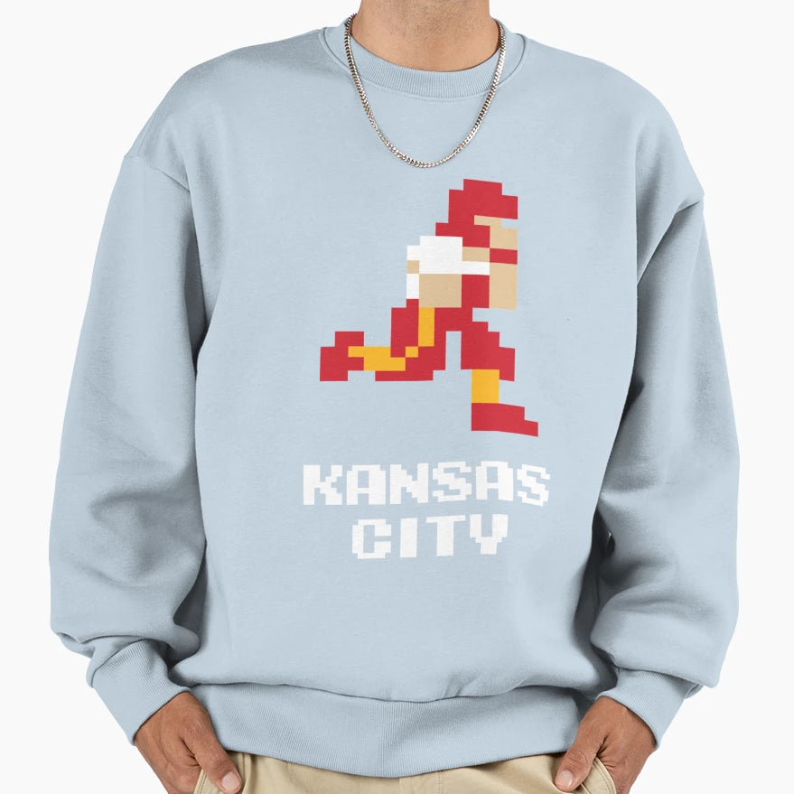 8 Bit Kansas City Football 1 T-Shirt - Minimalist Print for Adults - T-Shirt, Sweatshirt, Hoodie