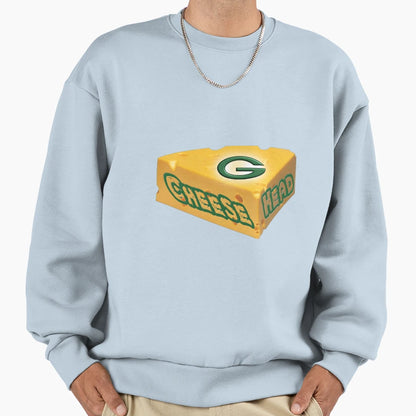 Green Bay Cheese Head Sweatshirt - Minimalist Print Men Women - T-Shirt, Sweatshirt, Hoodie