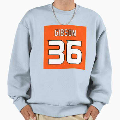 John Gibson Orange Sweatshirt - Aesthetic Graphic Unisex - T-Shirt, Sweatshirt, Hoodie