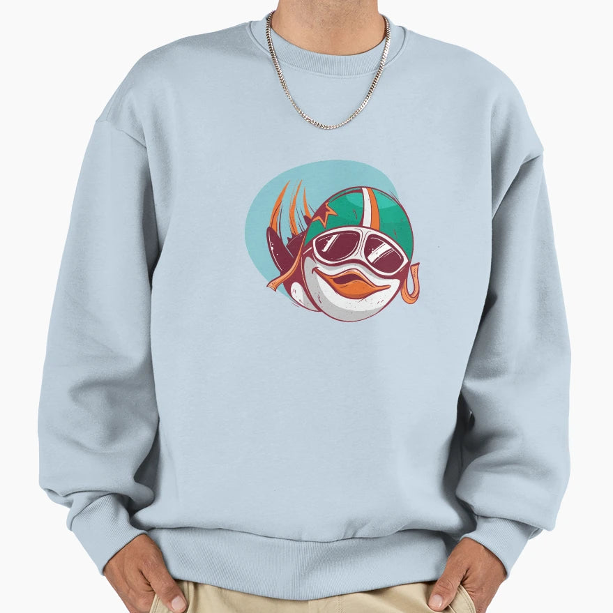 Flying Penguin Sweatshirt - Aesthetic Graphic for Adults - T-Shirt, Sweatshirt, Hoodie