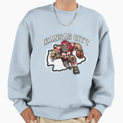Kansas City Football Sweatshirt - Novelty Apparel Unisex - T-Shirt, Sweatshirt, Hoodie