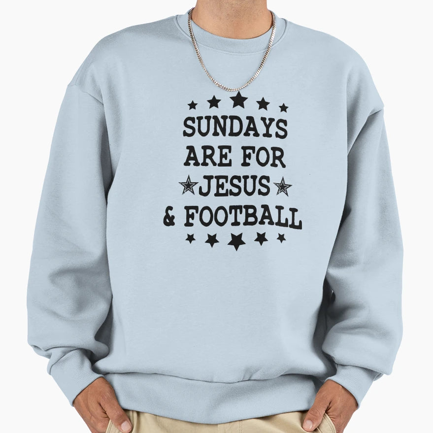 American Sundays Are Jesus And Sweatshirt - Graphic Print Men Women - T-Shirt, Sweatshirt, Hoodie