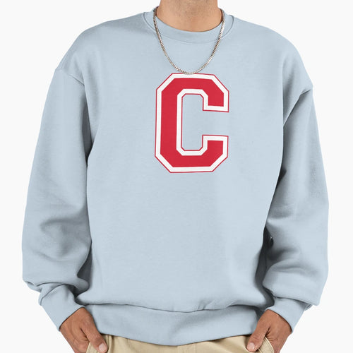 Red Varsity Letter C Sweatshirt - Minimalist Print Unisex - T-Shirt, Sweatshirt, Hoodie