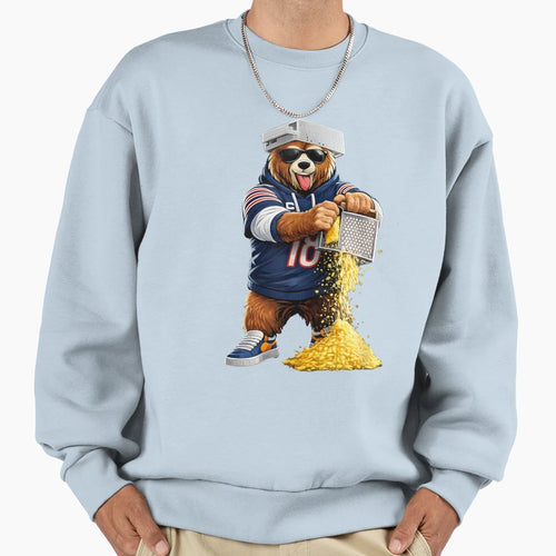 Funny Bear Grating Cheese Sweatshirt - Aesthetic Graphic Men Women - T-Shirt, Sweatshirt, Hoodie