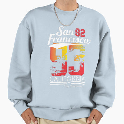 San Francisco California Sweatshirt - Minimalist Print Men Women - T-Shirt, Sweatshirt, Hoodie