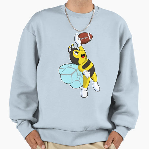 Bee Football Sports Sweatshirt - Streetwear Style Men Women - T-Shirt, Sweatshirt, Hoodie