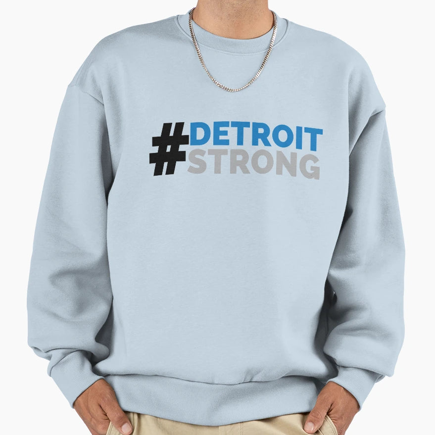 Detroitstrong Lions Sweatshirt - Custom Art Print Men Women - T-Shirt, Sweatshirt, Hoodie