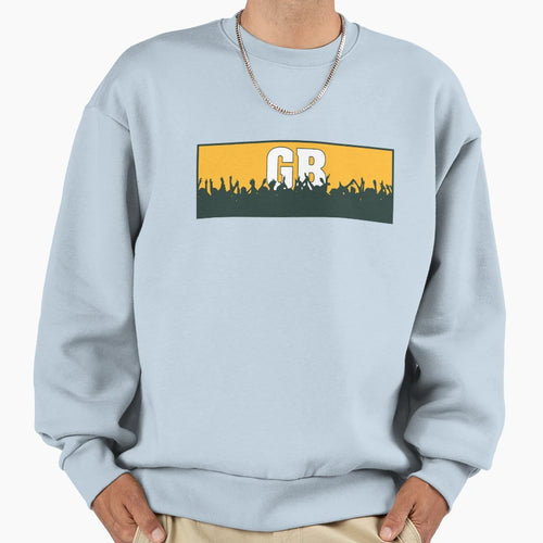 Cheering Green Bay Gb Sweatshirt - Fun Novelty Design for Adults - T-Shirt, Sweatshirt, Hoodie