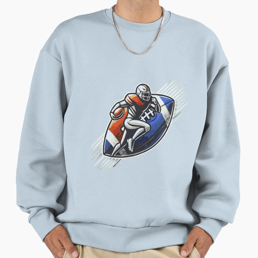 Football Season Football Game Sweatshirt - Minimalist Print Unisex - T-Shirt, Sweatshirt, Hoodie
