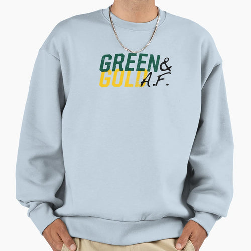 Green And Gold Af Sweatshirt - Casual Everyday Wear Unisex - T-Shirt, Sweatshirt, Hoodie