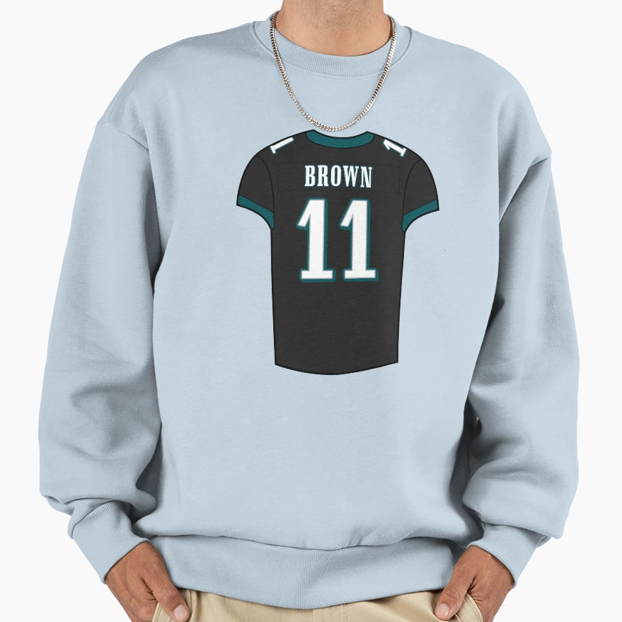 J Brown Alternate Jersey Sweatshirt - Custom Art Print for Adults - T-Shirt, Sweatshirt, Hoodie
