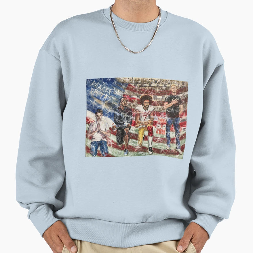 Peaceful Protest Sweatshirt - Graphic Print Men Women - T-Shirt, Sweatshirt, Hoodie