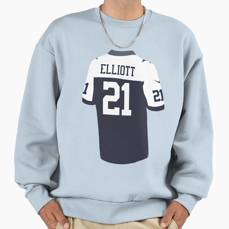 Ezekiel Elliott Thanksgiving Sweatshirt - Casual Everyday Wear for Adults - T-Shirt, Sweatshirt, Hoodie