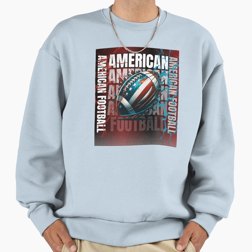 American Football Sweatshirt - Aesthetic Graphic Men Women - T-Shirt, Sweatshirt, Hoodie