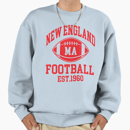 New England Football Sweatshirt - Minimalist Print for Adults - T-Shirt, Sweatshirt, Hoodie