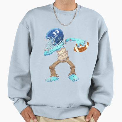 Dabbing Football Player Funny Sweatshirt - Novelty Apparel Men Women - T-Shirt, Sweatshirt, Hoodie