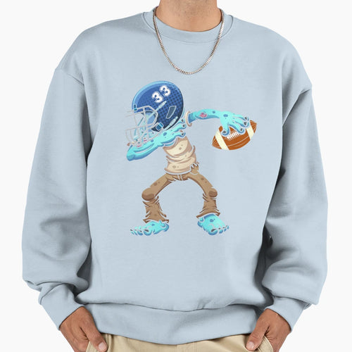 Dabbing Football Player Funny Sweatshirt - Novelty Apparel Men Women - T-Shirt, Sweatshirt, Hoodie