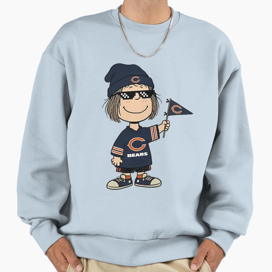 Snoopy Chicago Bears Fans Sweatshirt - Novelty Apparel for Adults - T-Shirt, Sweatshirt, Hoodie