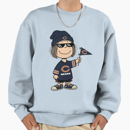 Snoopy Chicago Bears Fans Sweatshirt - Novelty Apparel for Adults - T-Shirt, Sweatshirt, Hoodie