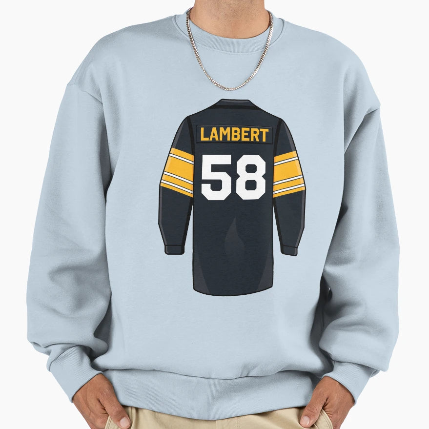 Jack Lambert Jersey Sweatshirt - Streetwear Style for Adults - T-Shirt, Sweatshirt, Hoodie