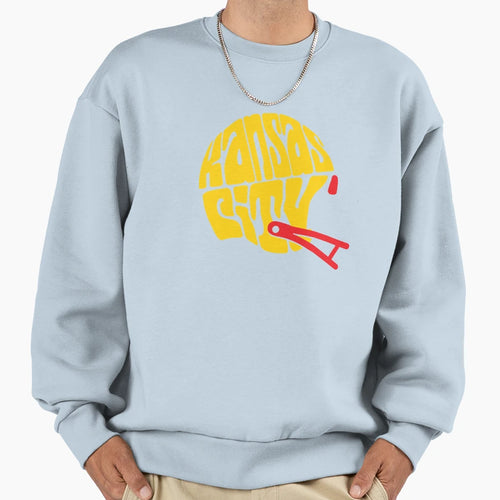 Kansas City Helmet Sweatshirt - Unique Graphic Unisex - T-Shirt, Sweatshirt, Hoodie