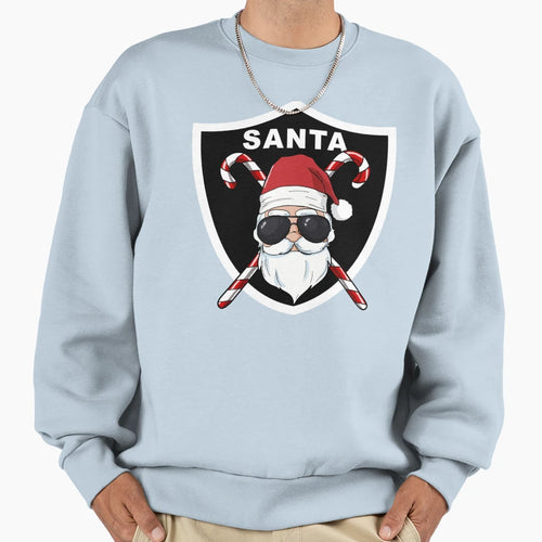 Santa Candy Cane Funny Sweatshirt - Novelty Apparel Unisex - T-Shirt, Sweatshirt, Hoodie