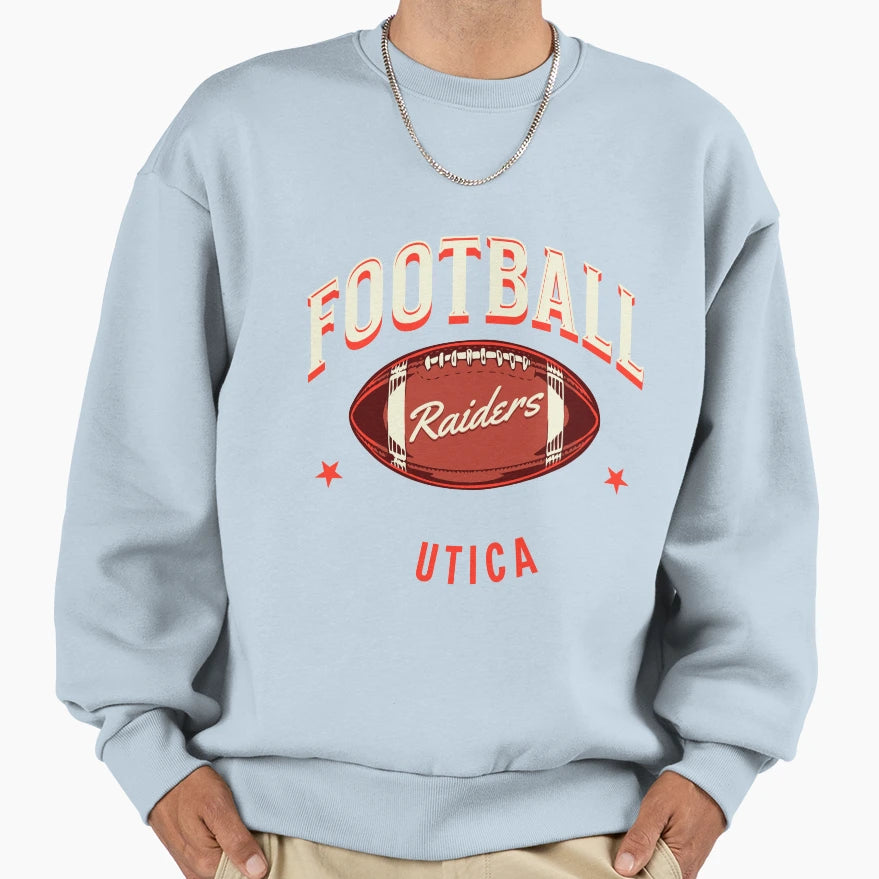 Utica Raiders Football Sweatshirt - Trendy Graphic Men Women - T-Shirt, Sweatshirt, Hoodie