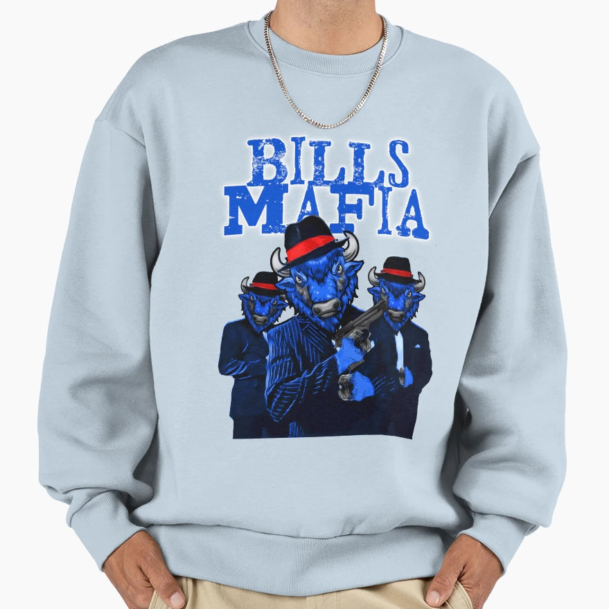 Bills Mafia Sweatshirt - Custom Art Print Men Women - T-Shirt, Sweatshirt, Hoodie