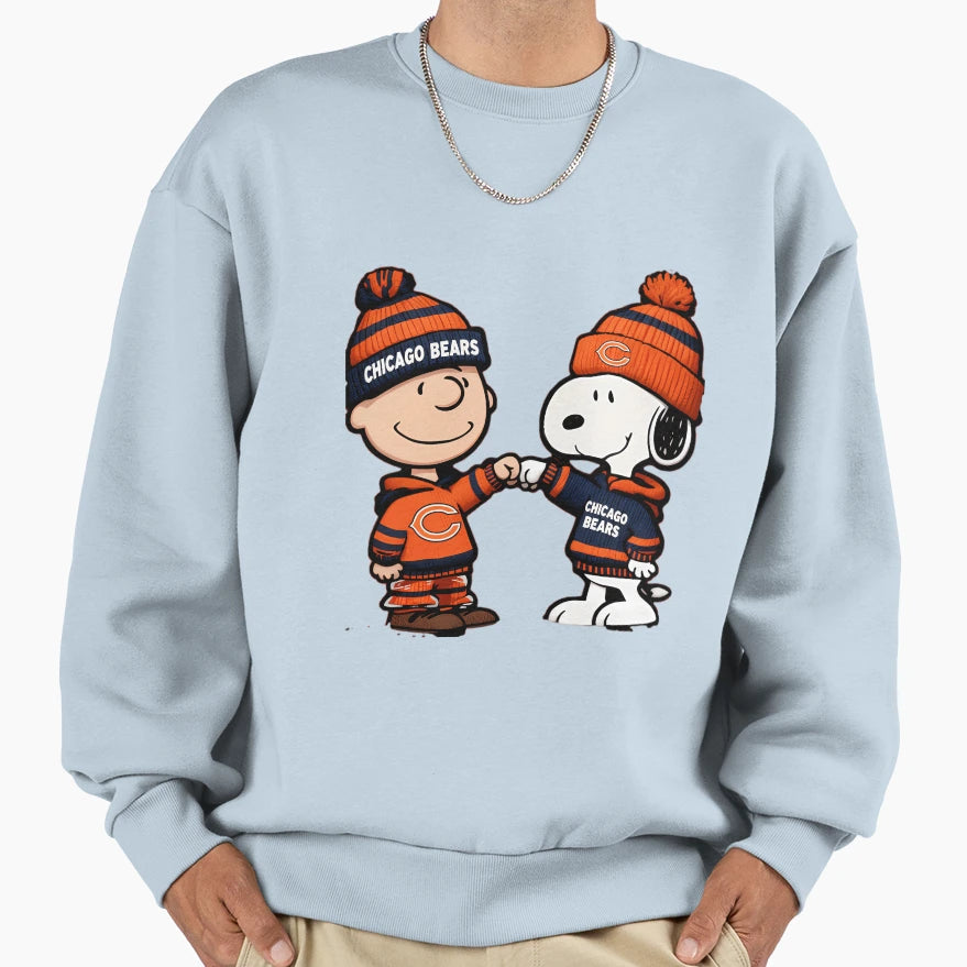 Chicago Bears Snoopy Football Cartoon Sweatshirt - Trendy Graphic Men Women - T-Shirt, Sweatshirt, Hoodie