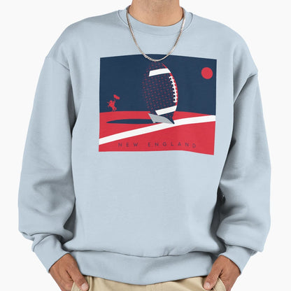 New England Boston Football Nfl Fan Sweatshirt - Fun Novelty Design Unisex - T-Shirt, Sweatshirt, Hoodie