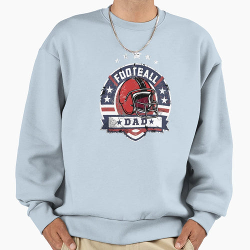 Football Dad Usa Sweatshirt - Fun Novelty Design for Adults - T-Shirt, Sweatshirt, Hoodie