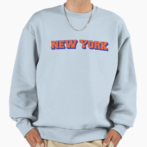 New York Block Text Sweatshirt - Trendy Graphic for Adults - T-Shirt, Sweatshirt, Hoodie