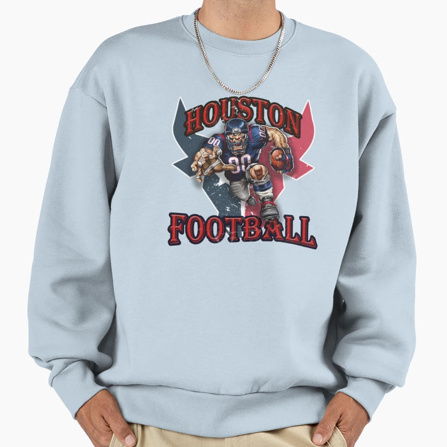 Houston Football Detroit Football Lions Sweatshirt - Graphic Print Unisex - T-Shirt, Sweatshirt, Hoodie